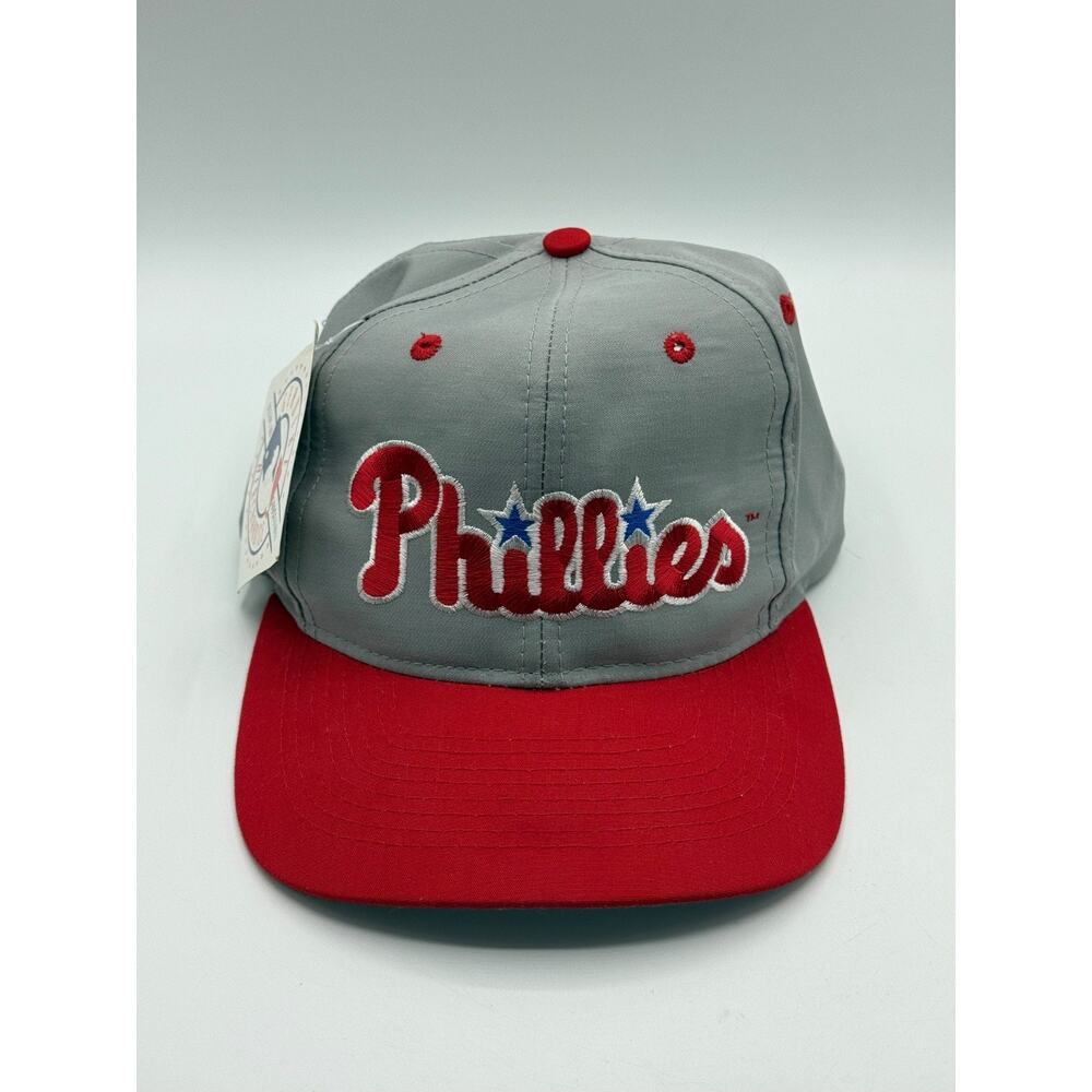Vintage Competitor MLB Philadelphia Phillies OSFA Gray Snapback Hat *NWT